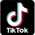 TikTok black and white logo