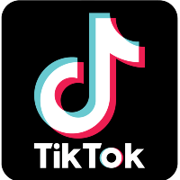 TikTok black and white logo