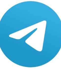 Telegram blue logo for buying Telegram members and followers
