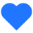 a blue heart icon