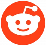 Reddit orange logo of a Robot smiling for a page that you can buy Reddit followers and upvotes