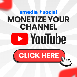 MONETIZE Youtube channel with Amedia Social