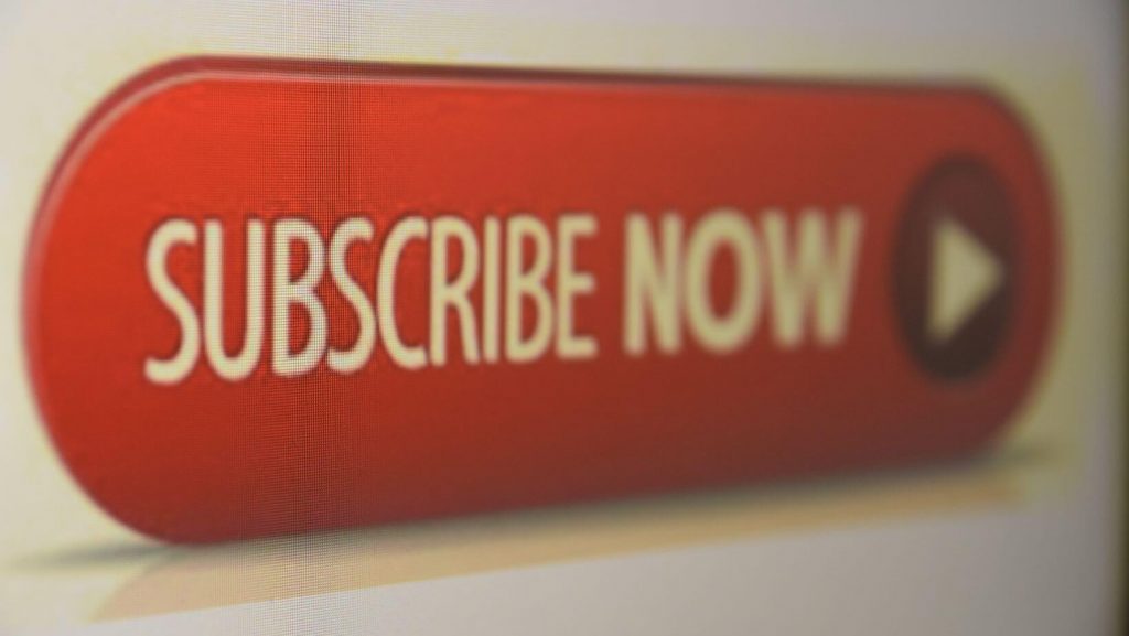 "YouTube subscribe button, image for the article on growing a YouTube channel