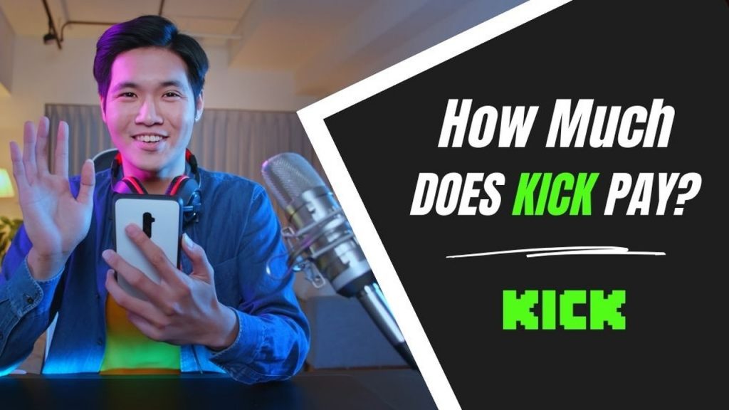 Cover image of the “How Much Does Kick Pay” blog post with a man holding a phone and waving