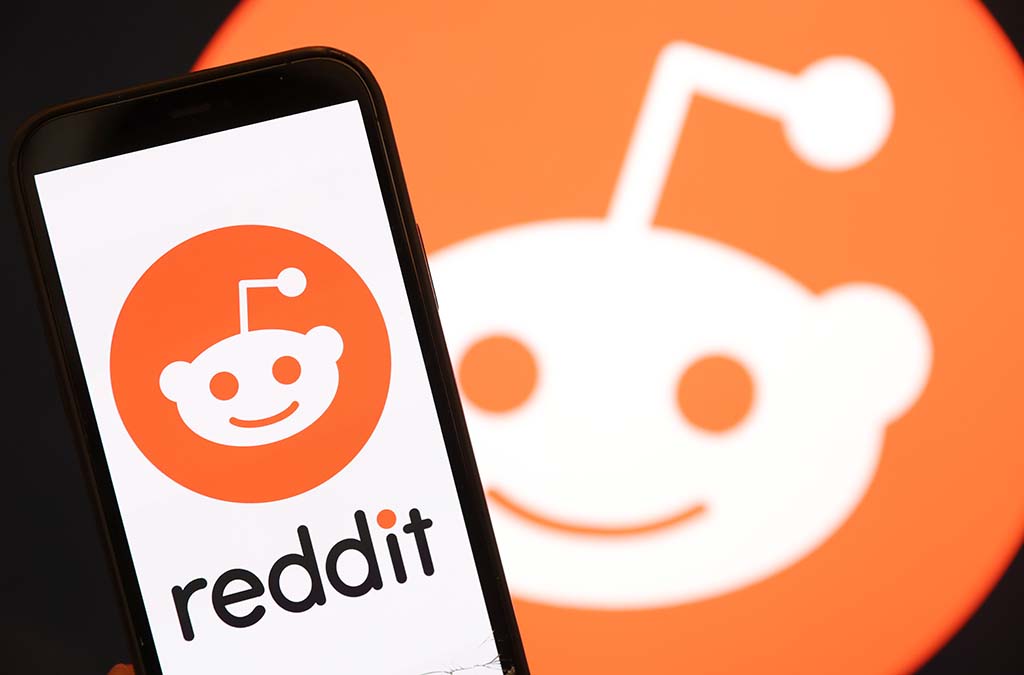 Reddit Logo on Mobile Screen