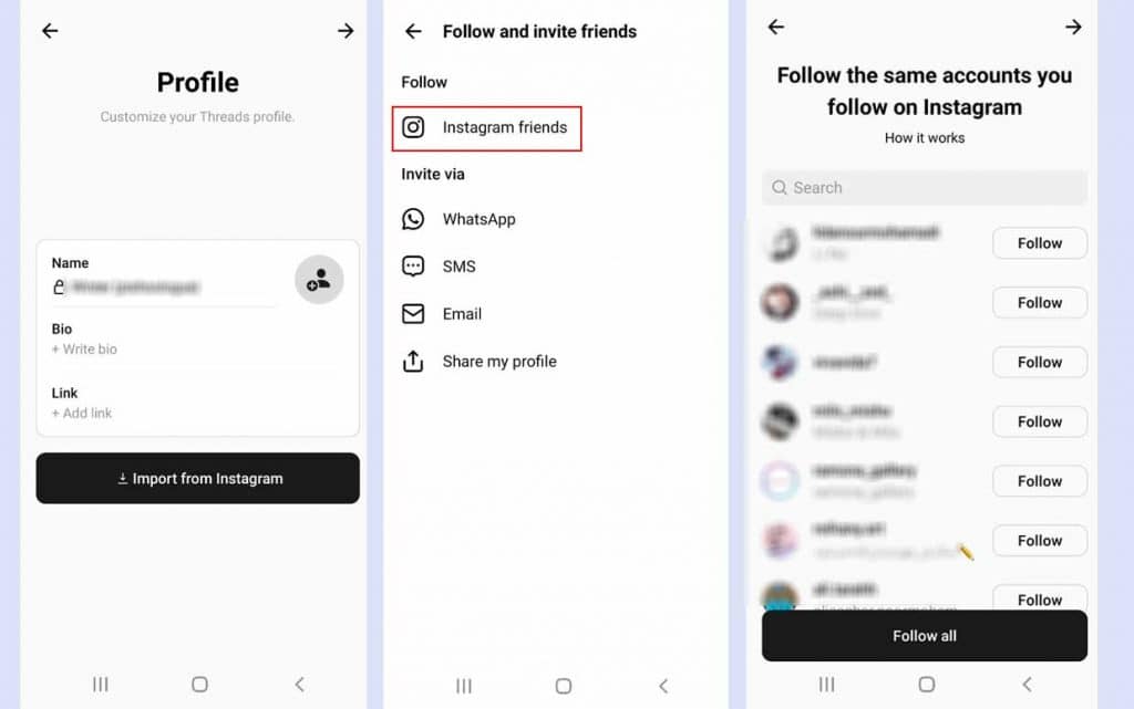 import followers from Instagram to Threads