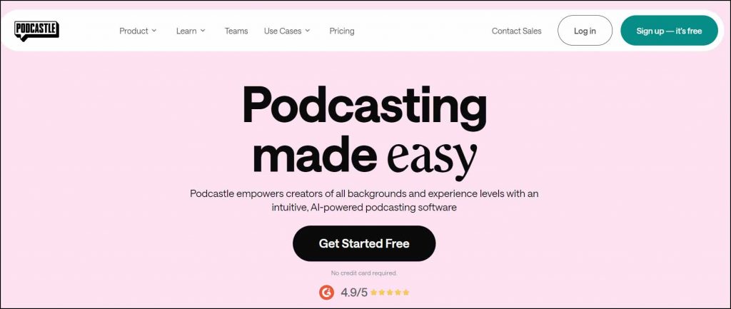 Podcastle homepage
